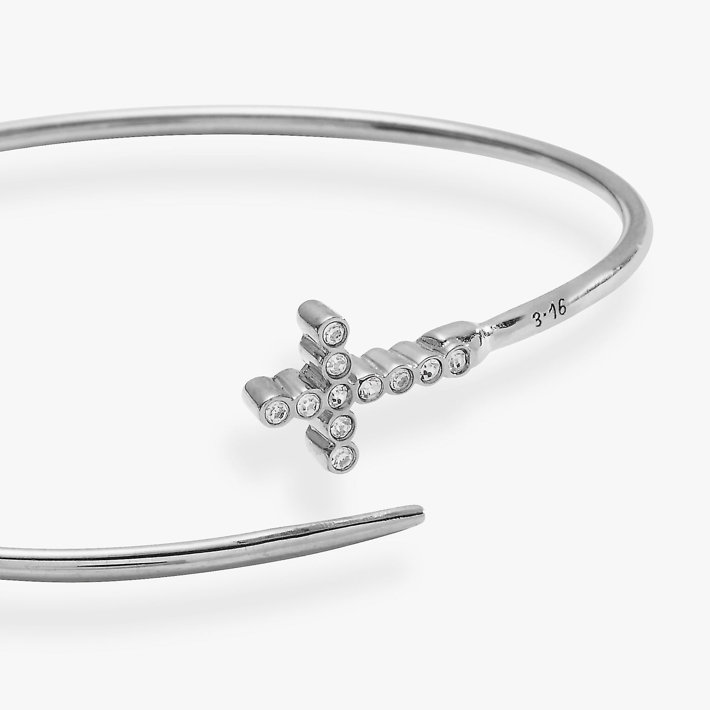Faith Bespoken Cross Cuff