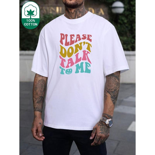 fashion American loose niche casual pattern printed men's summer high-quality cotton fashion retro T-shirt Made in USA