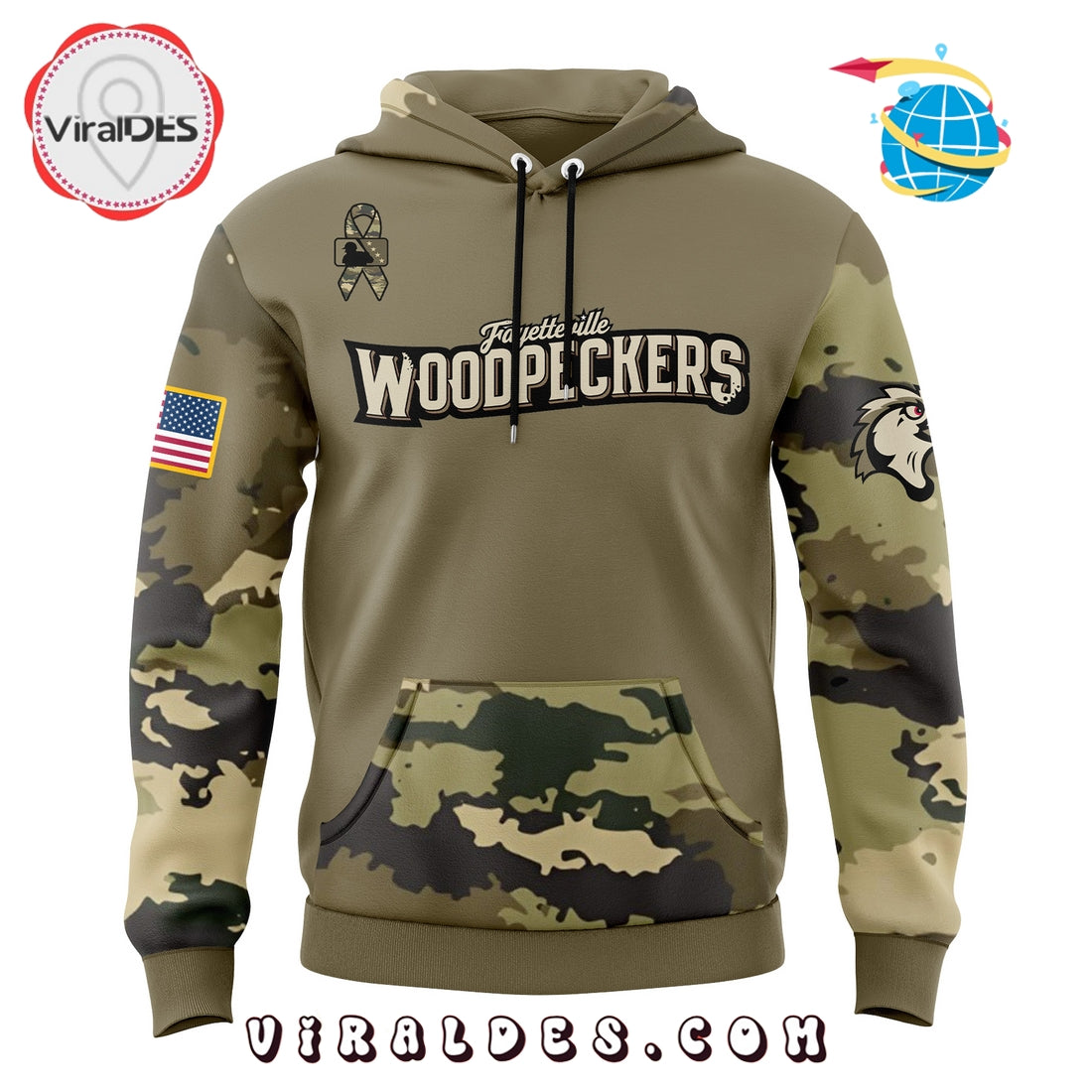 Fayetteville Woodpeckers Military Appreciation Hoodie, Long Pants
