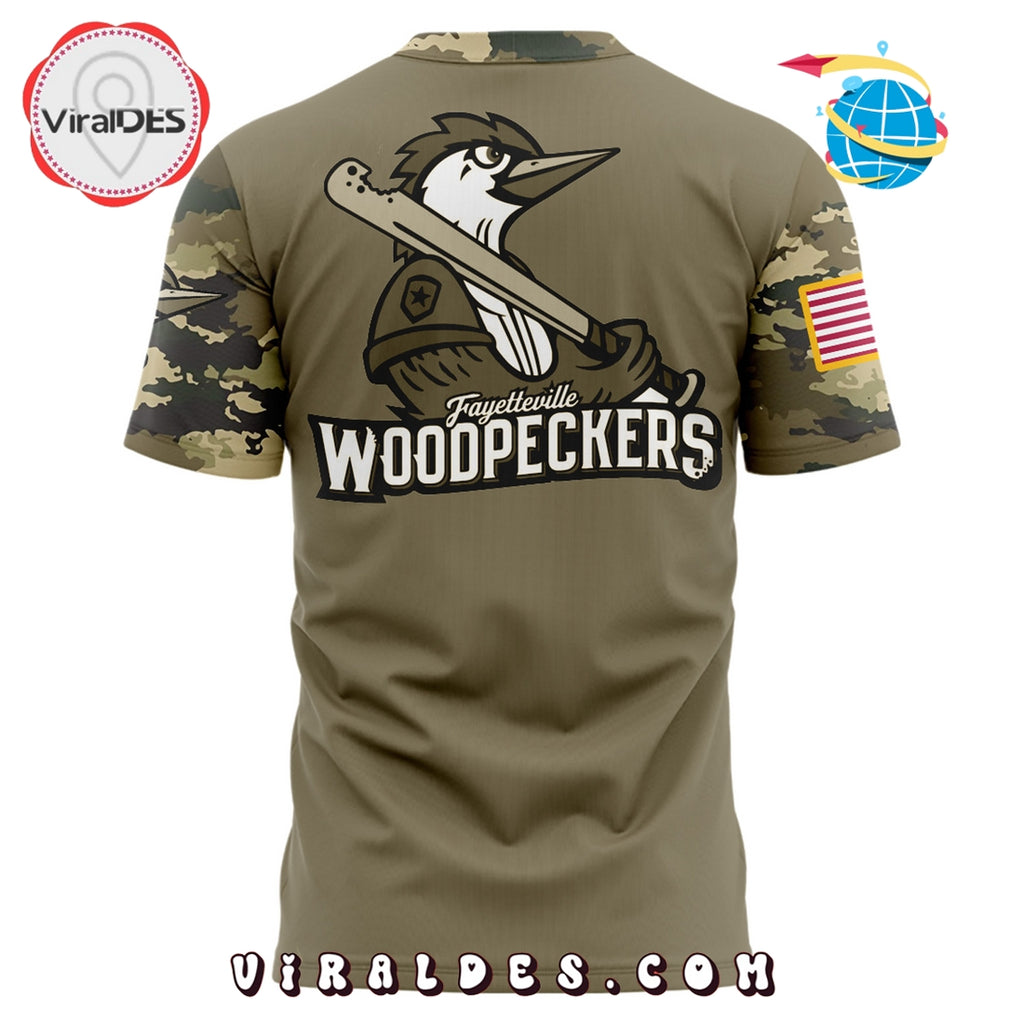 Fayetteville Woodpeckers Military Appreciation Night Hoodie