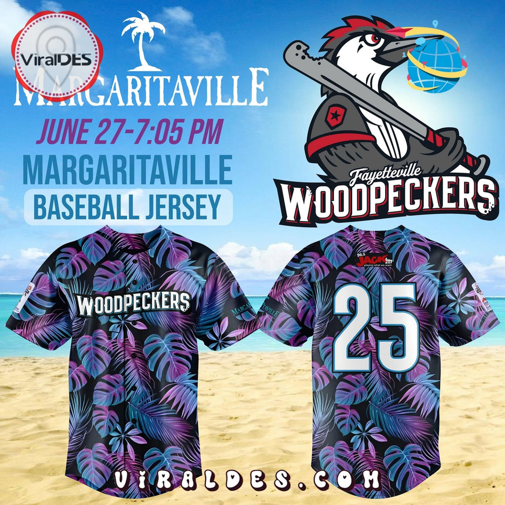 Fayetteville Woodpeckers x 2025 Margaritaville Night Jersey