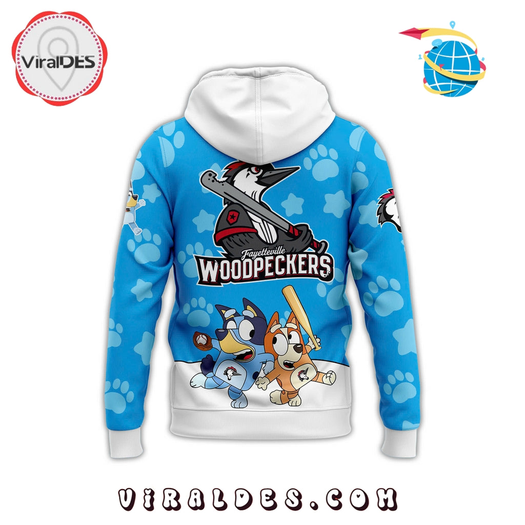 Fayetteville Woodpeckers x Bluey Day Hoodie 2025