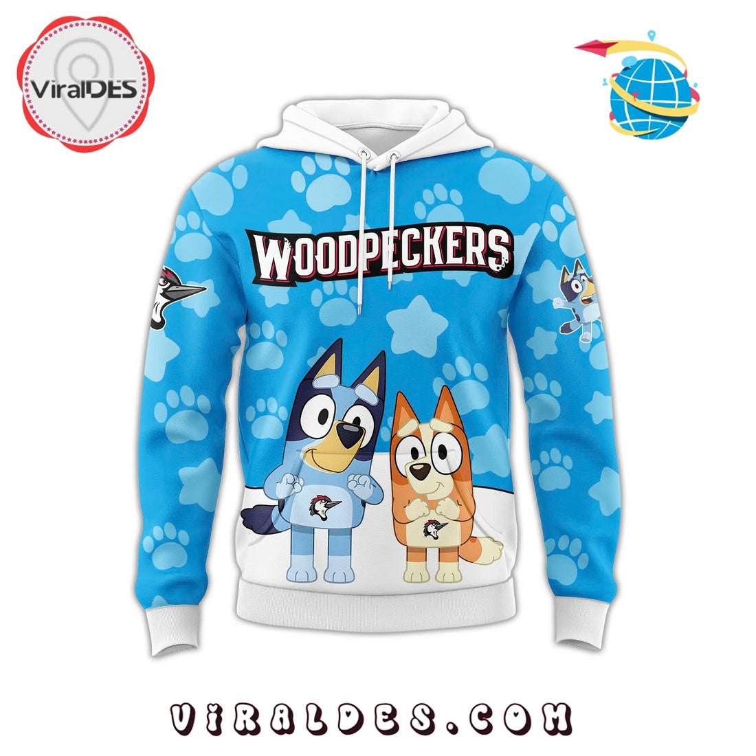 Fayetteville Woodpeckers x Bluey Day Hoodie, Long Pants