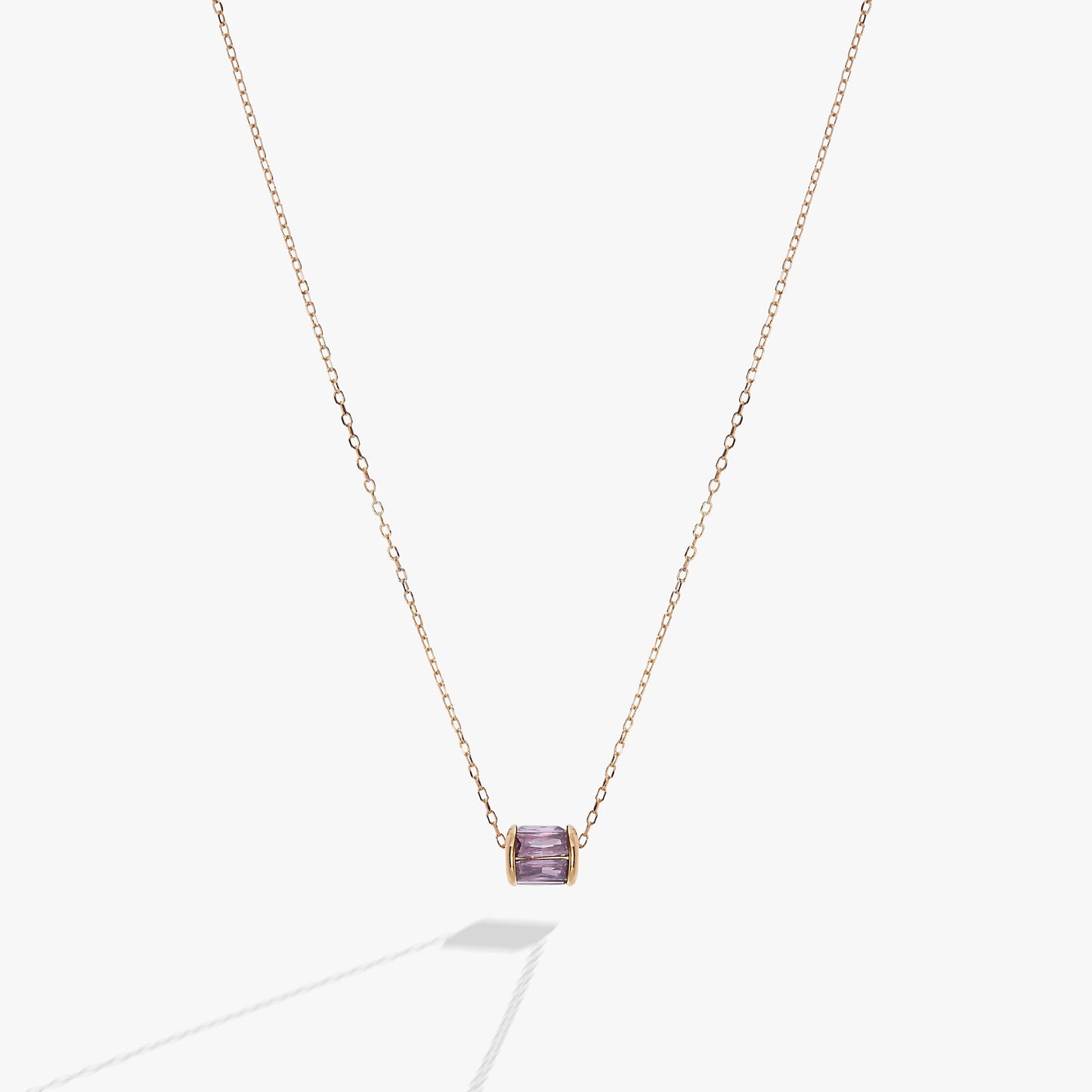 February Birthstone Precious Pendant Necklace