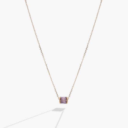 February Birthstone Precious Pendant Necklace