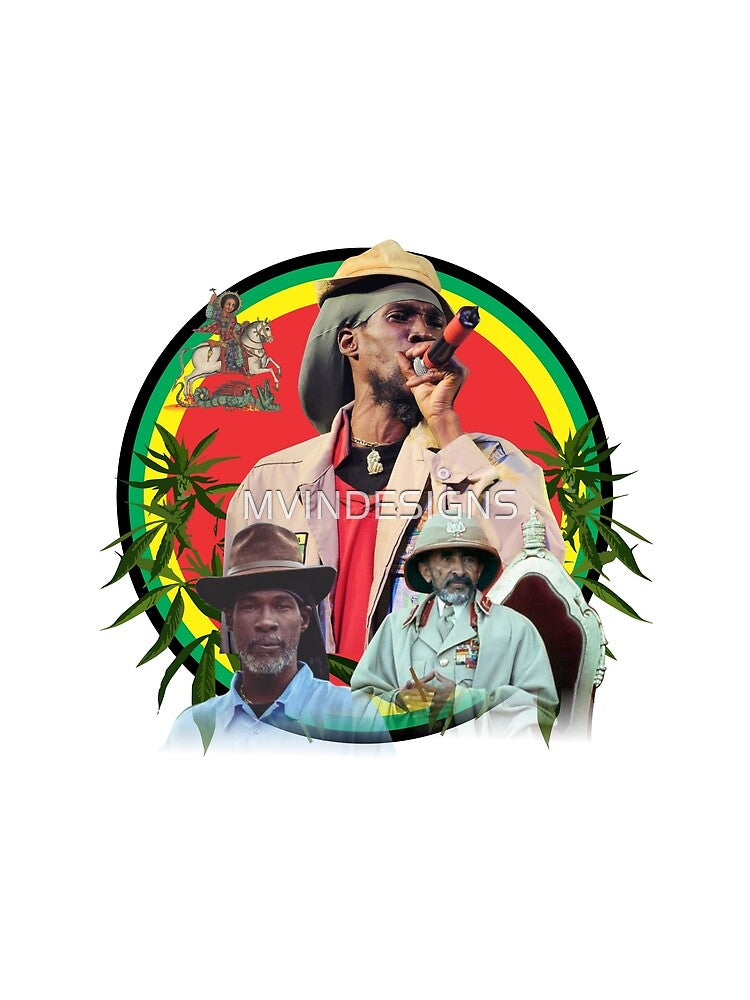 Vaughn Benjamin & Haile Selassie – Lion of Judah Art by MVINDESIGNS