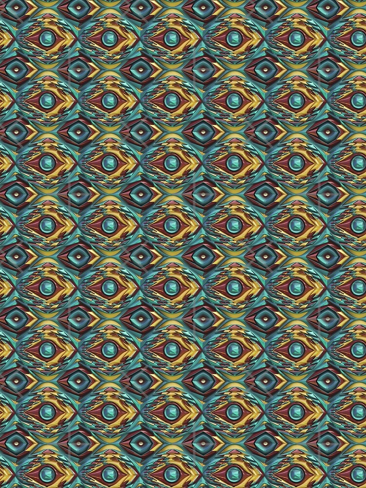 Abstract pattern with metalic 3d highlights by 2Blue-Dots
