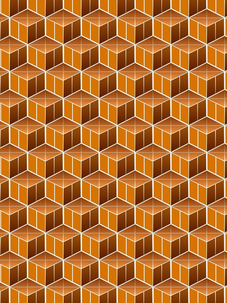 Isometric background with cubes futuristic geometric seamless pattern by bestoffers