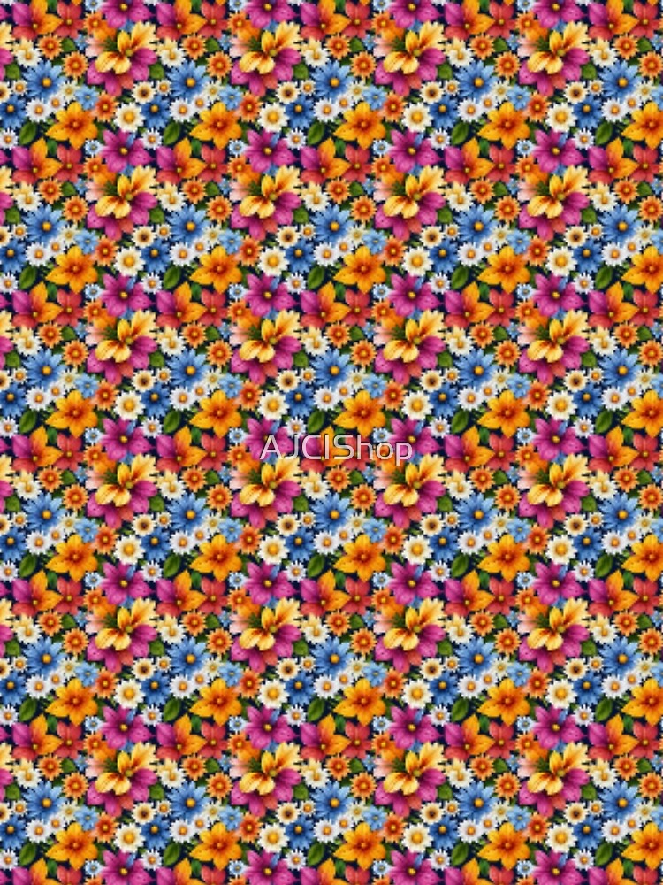CAVALCADE OF COLORFUL FLOWERS by AJCIShop