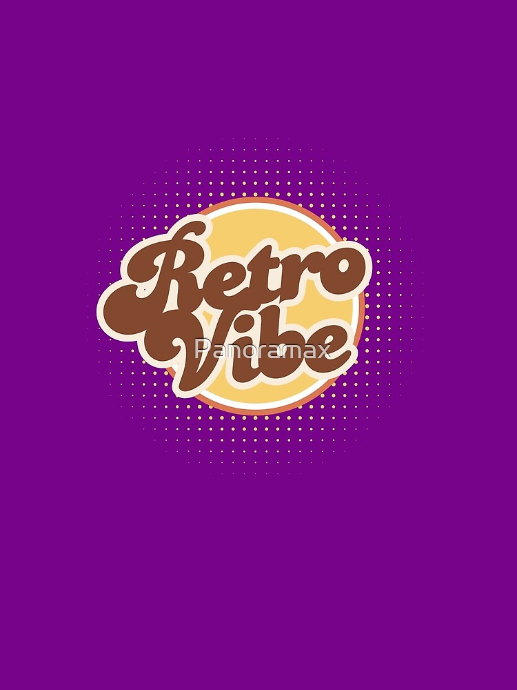 Retro Vibe – Bold Purple Retro Typography Design by Panoramax