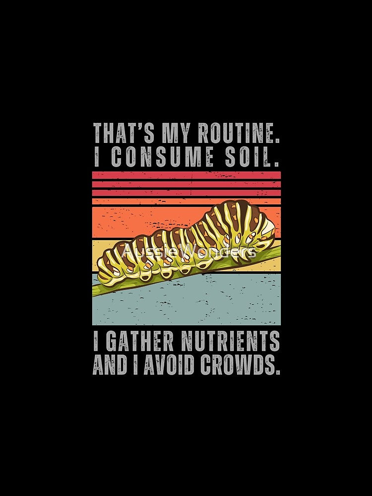 Caterpillar Retro Sunset | Caterpillar Vintage Retro Sunset | Retro Sunset Caterpillar by AussieWonders
