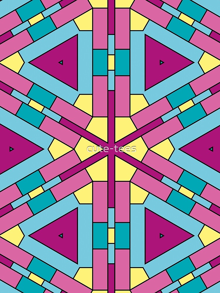 Geometric shapes in vivid colors by cute-tees