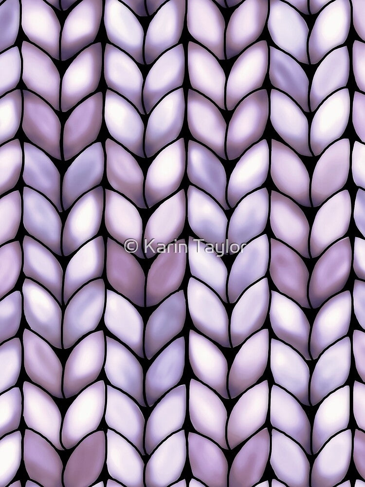 Chunky Lilac Faux Knit by Karin Taylor