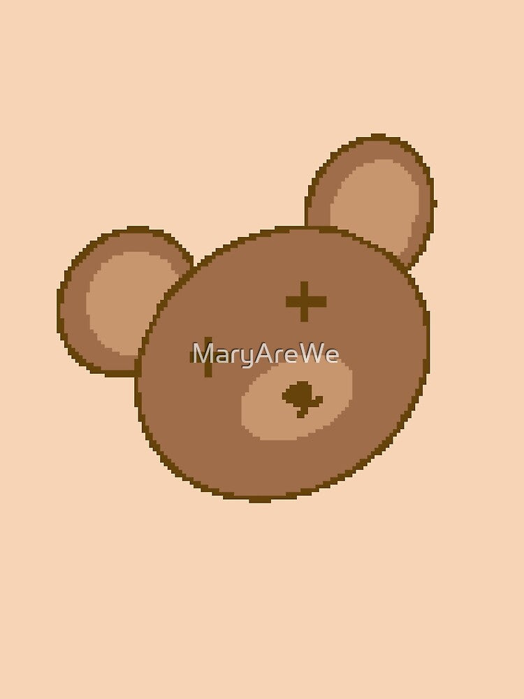 Dead Pixel Teddy by MaryAreWe