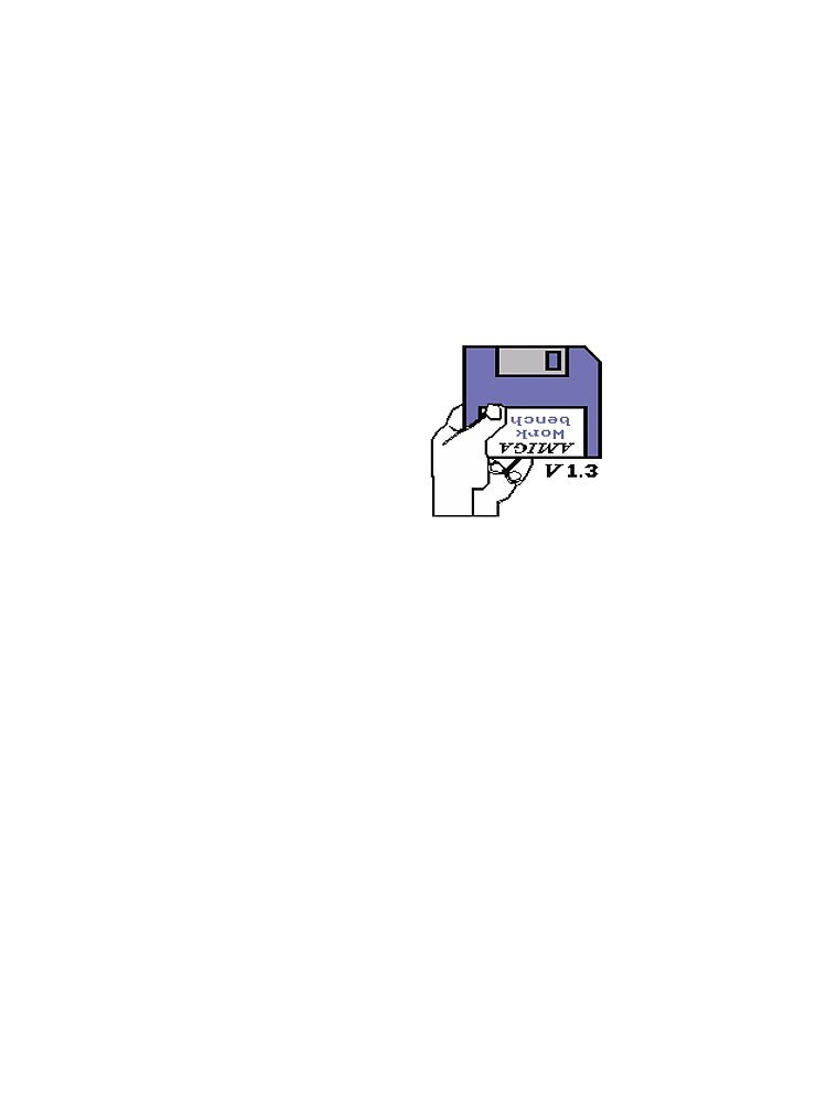 Amiga Workbench 1.3 Floppy 3.5" Floppy Disk by afkapparel