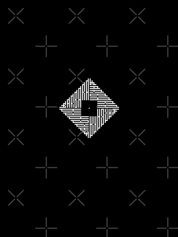 BARBARA | White  | Modern Geometric Kufi Calligraphy | From Name to Art by FOR YOUR NAME