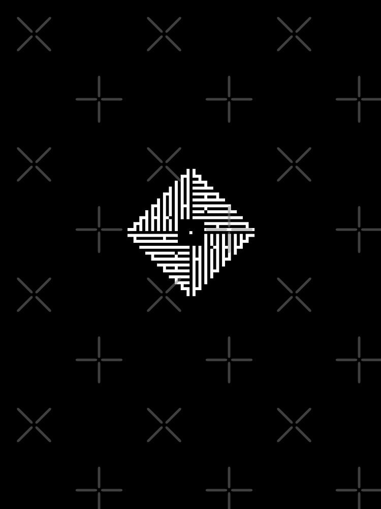 MARIA | White  | Modern Geometric Kufi Calligraphy | From Name to Art by FOR YOUR NAME
