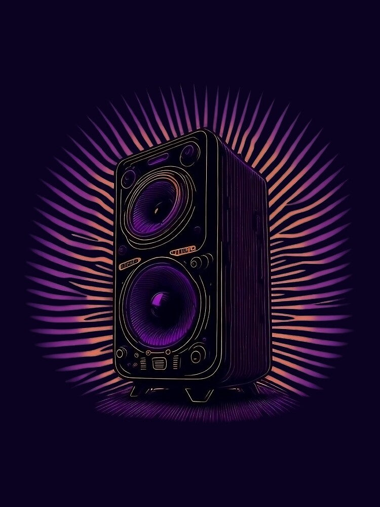 Retro Style Colorful Speaker by hassanjnoub