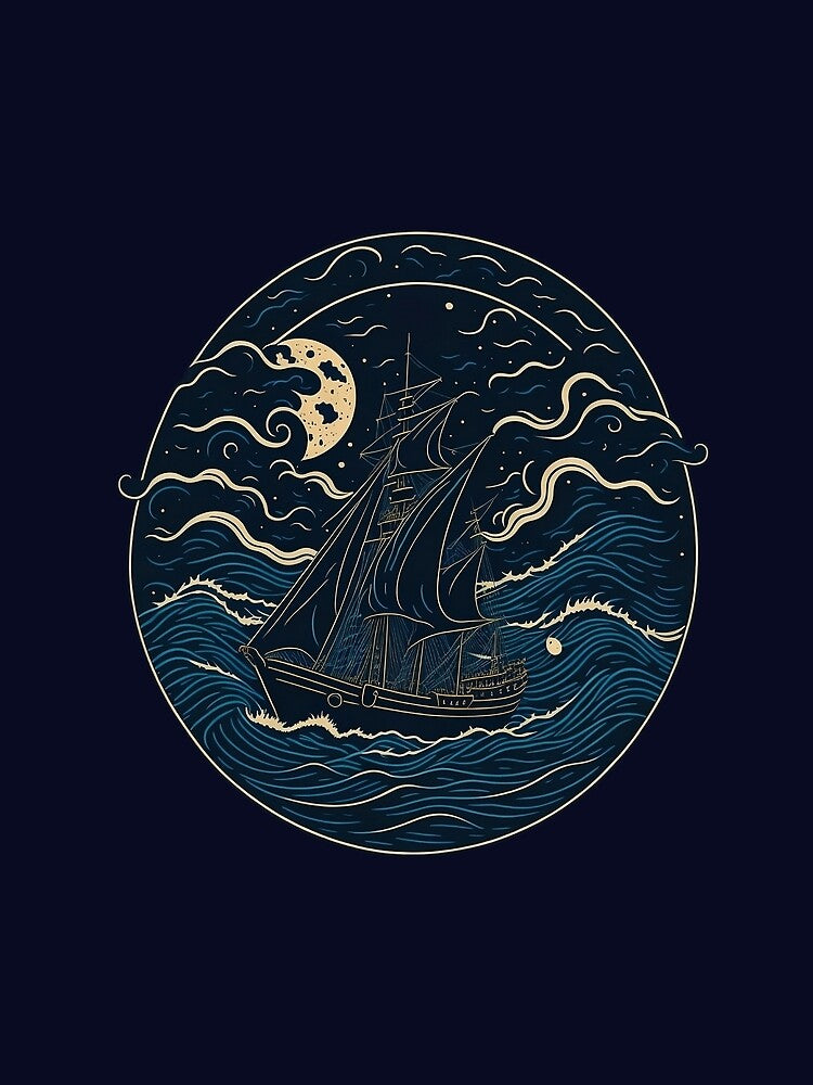 Retro Style Yacht Art by hassanjnoub