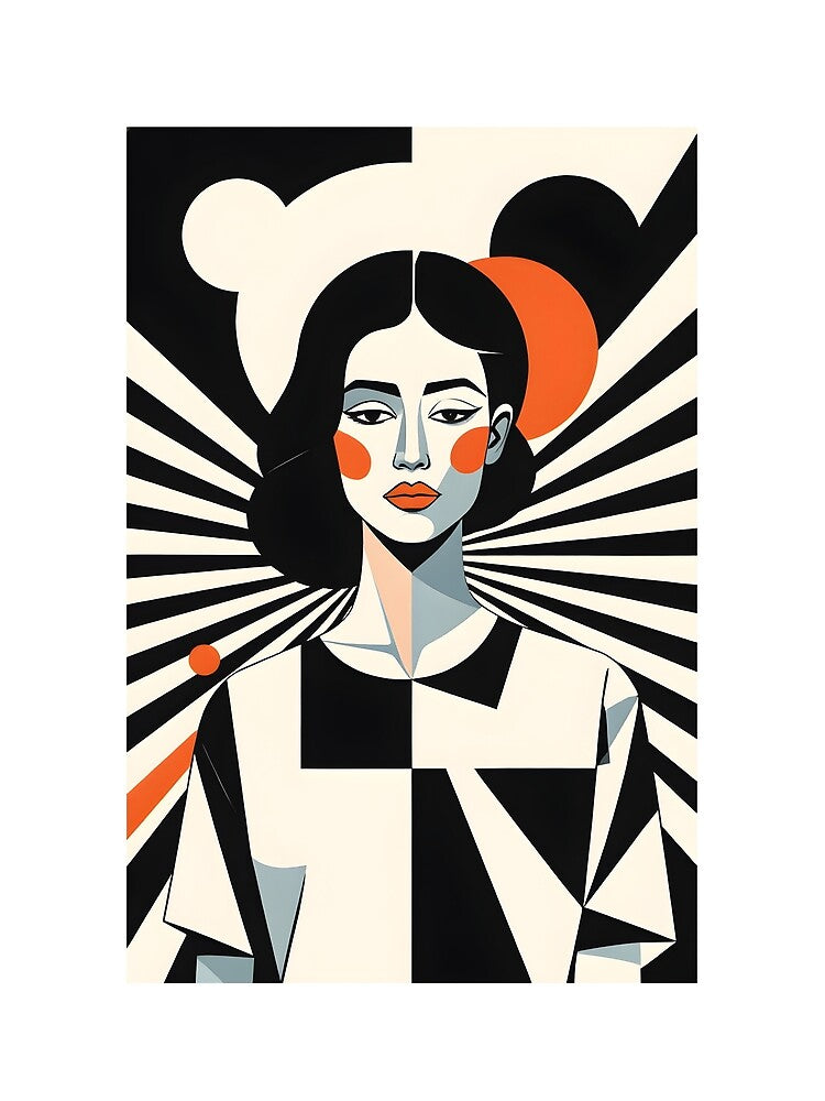 Nostalgic Vintage Lady in Black and White / Retro Woman Portrait by SoulGraphixx