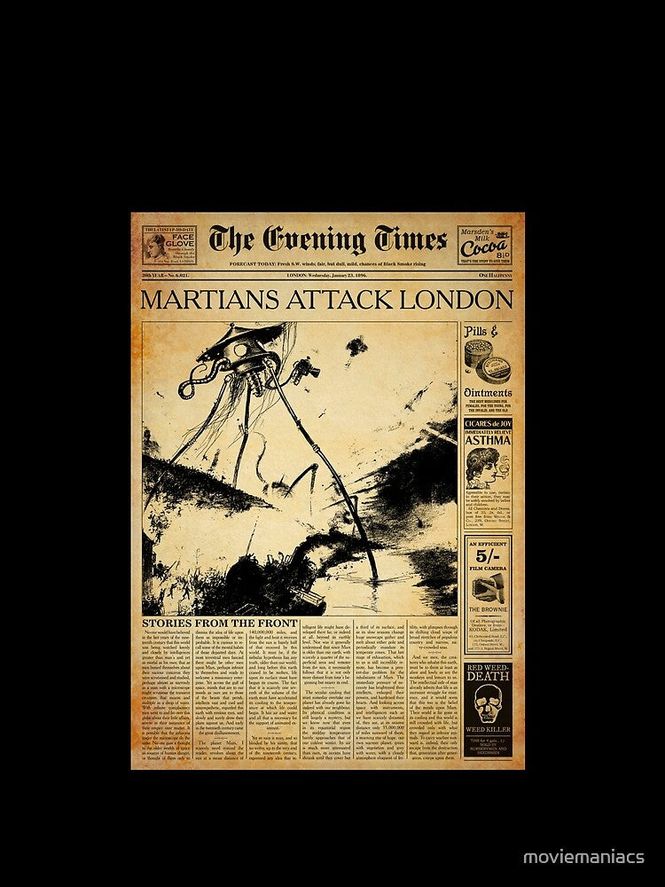 War of the Worlds Newspaper by moviemaniacs
