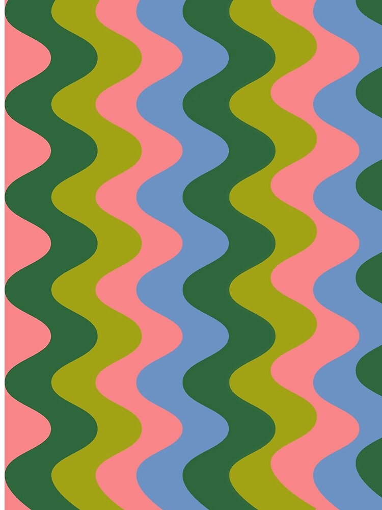 Green and Coral Waves by springstdesign