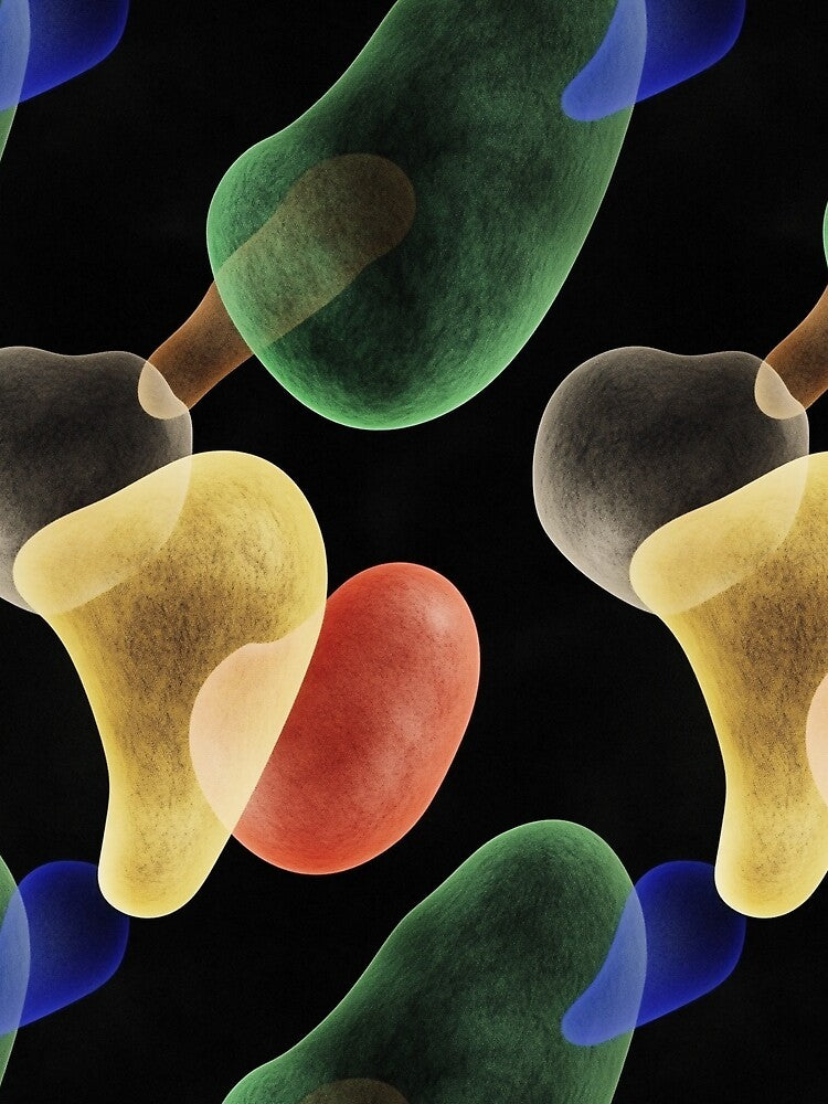 Fluid 3D Abstract Objects Pattern by patternicco