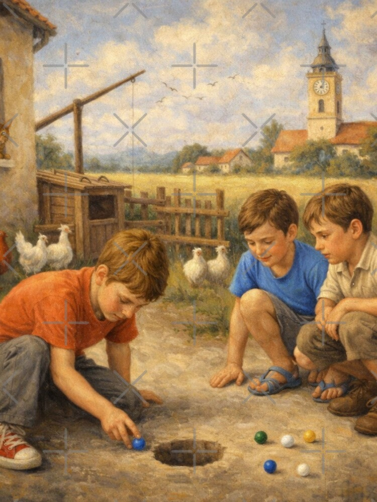 The Time of Marbles by slikar