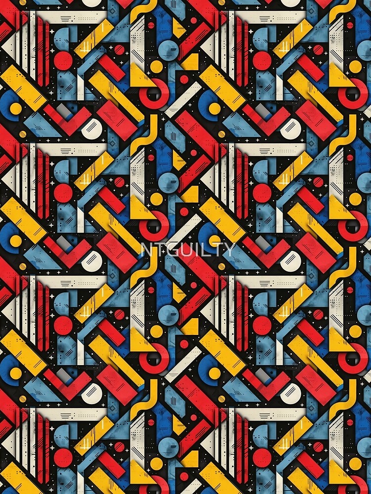 Vibrant Abstract Geometric Flow Pattern by NTGUILTY