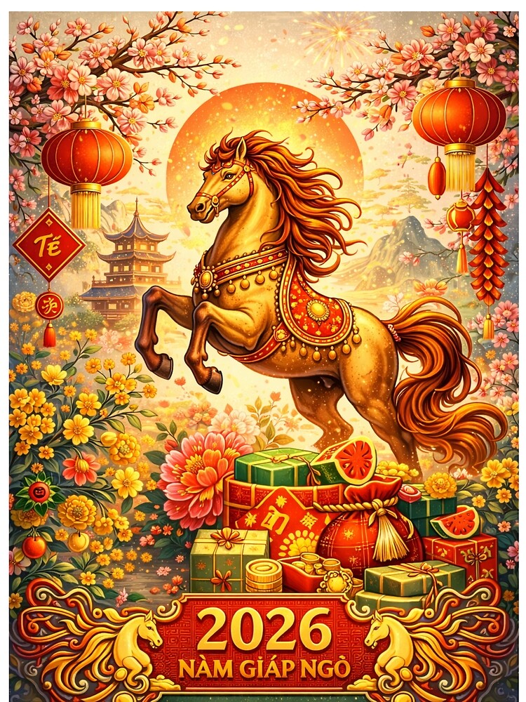 2026 Năm Giáp Ngọ – Vietnamese Lunar New Year Horse by PunchDrop