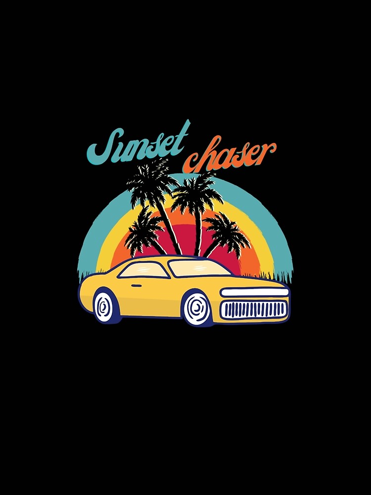 vintage sunset chaser Gender Neutral adult Retro fashion retro cars retro aesthetic by EMILYHERNA