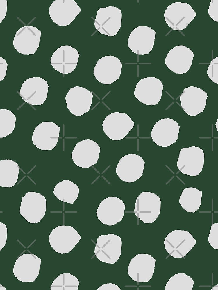 house of snakes organic dots in green and silver by neopop