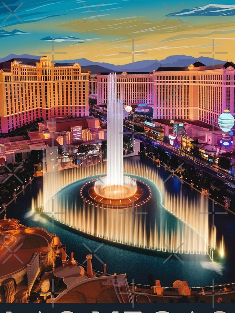 Las Vegas Vintage Travel Poster by TravelerRat