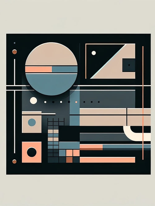 Abstract futuristic design with geometric shapes by SunkenCost
