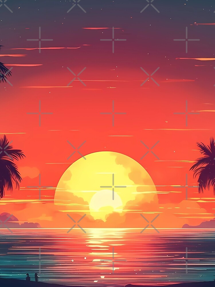 Retro style beach setting by SweetWhiskers