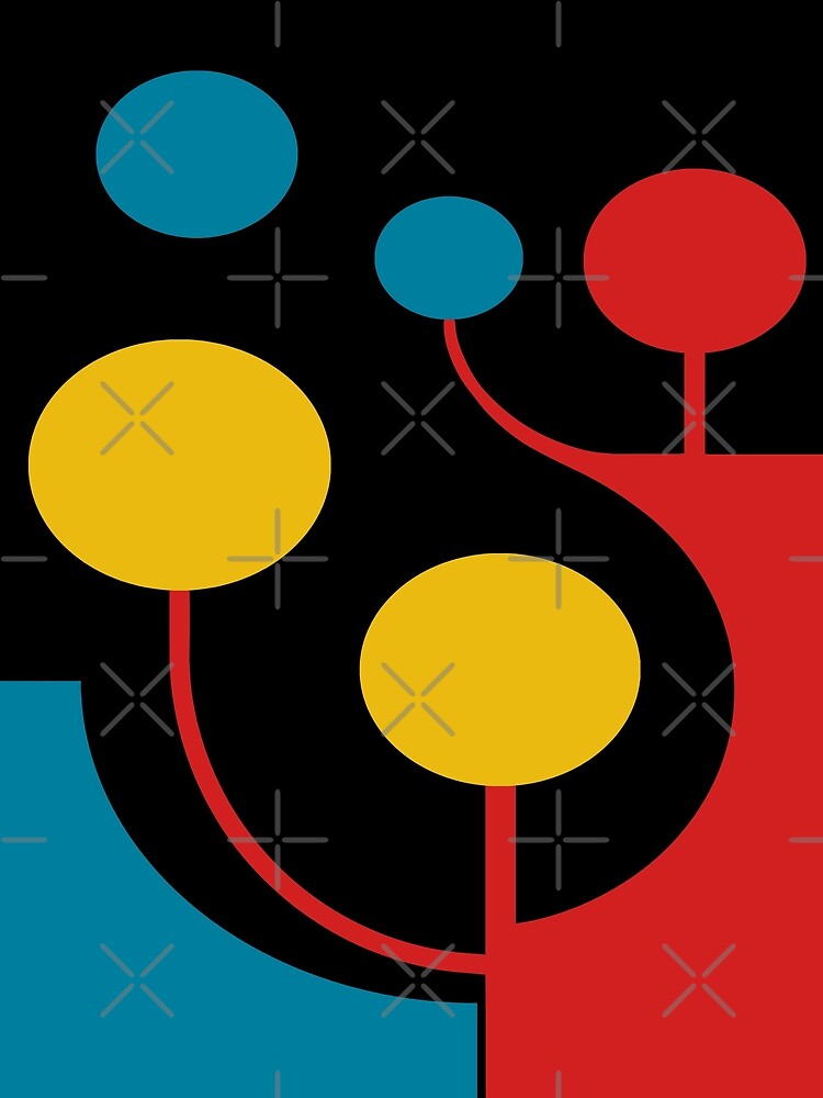 Mid Century Modern Geometric Abstract by tonymagnerart