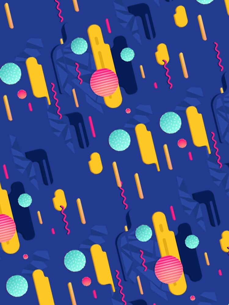 Blue And Aqua Circles by BackPacky