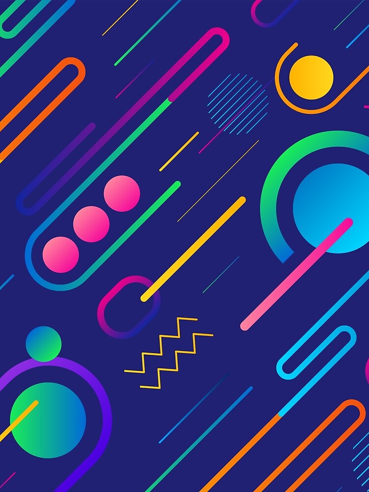 Gradient Background With Dynamic Shapes by Robert Lynch