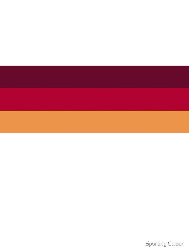 Roma Retro 1980 Maroon Red Gold Bars by Sporting Colour