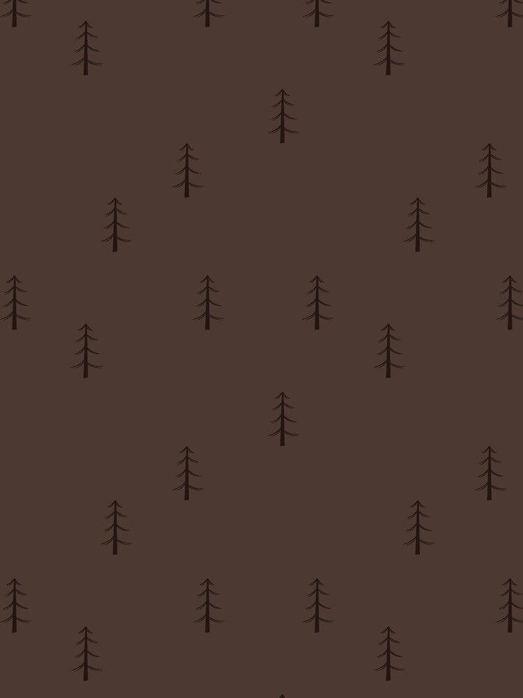 Minimalist Forest on Dark Brown by KSimpson838