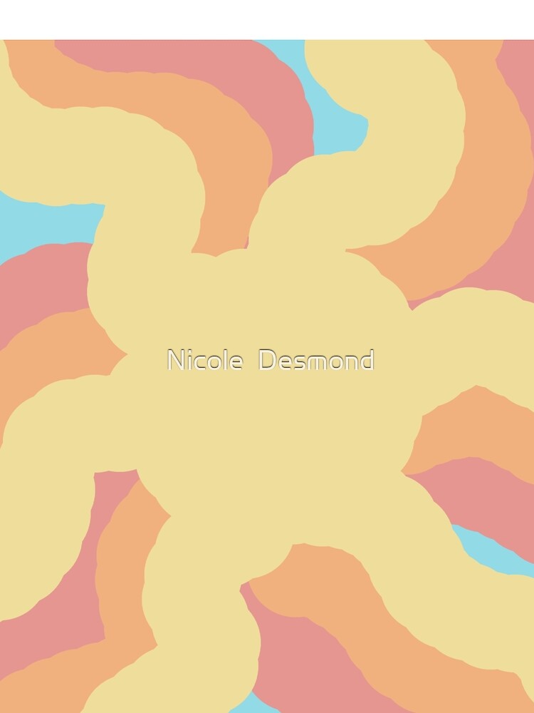 retro sunshine print by Nicole  Desmond
