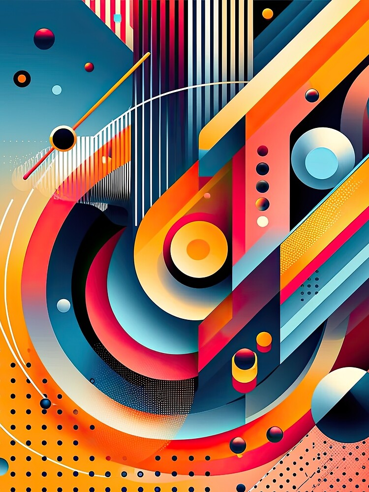 Minimal abstract futuristic graphic art by SunkenCost