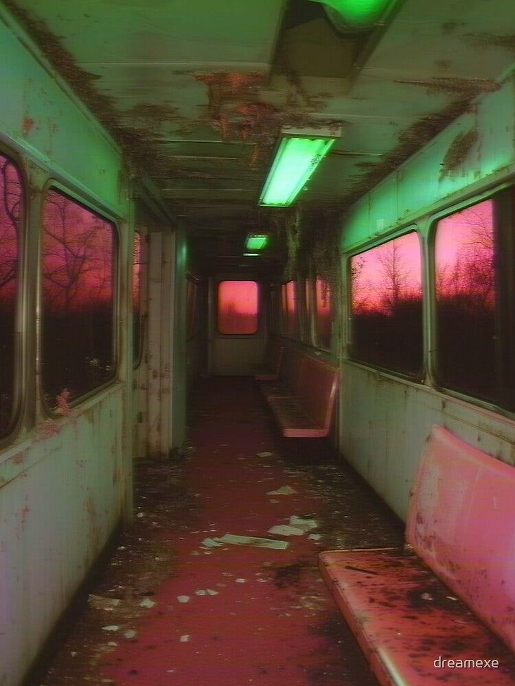 Abandoned Train | Liminal | VHS Art by dreamexe