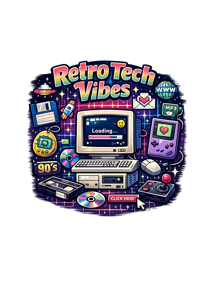 Retro Tech Vibes by Mistikshop