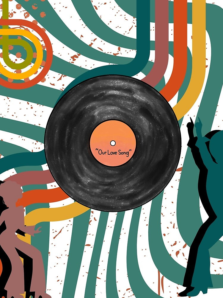 Retro vinyl record by Abelievingheart
