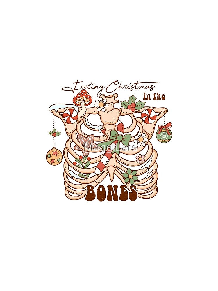 Retro funny Christmas feeling christmas in the bones by MaggiLars