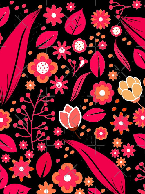 A mixture of flowers, roses, and leaves by Diamond-Wisdom