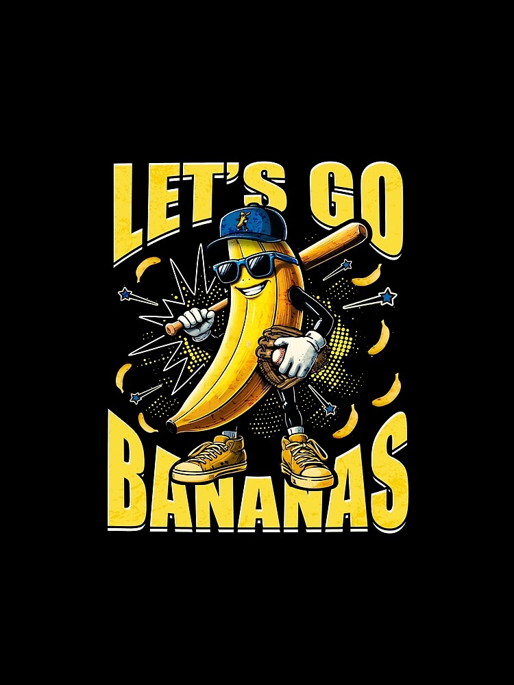 Lets Go Banana Retro Boys Kids Men Youth Teen by schoolofbullies