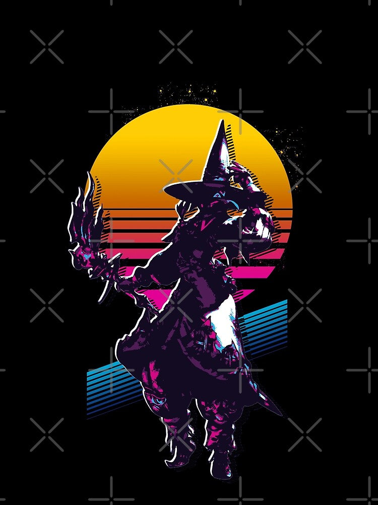 Black Mage - FFXIV *80s retro* by MyRetroArt