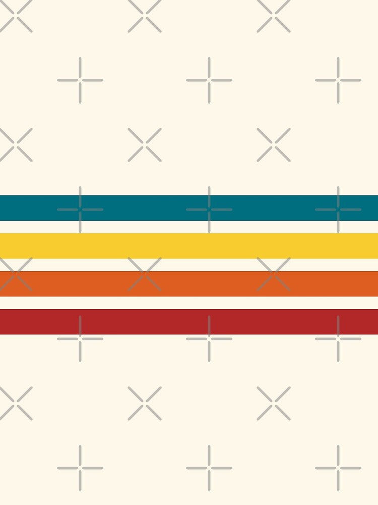 Minimalist Colorful Retro Stripes by cerenalkan